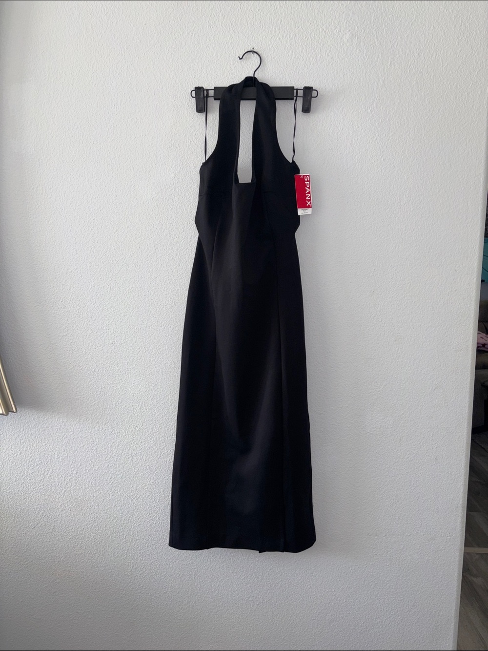 SPANX Black Halter Neck Maxi Dress